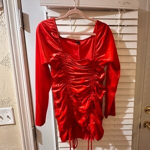 Red holiday dress